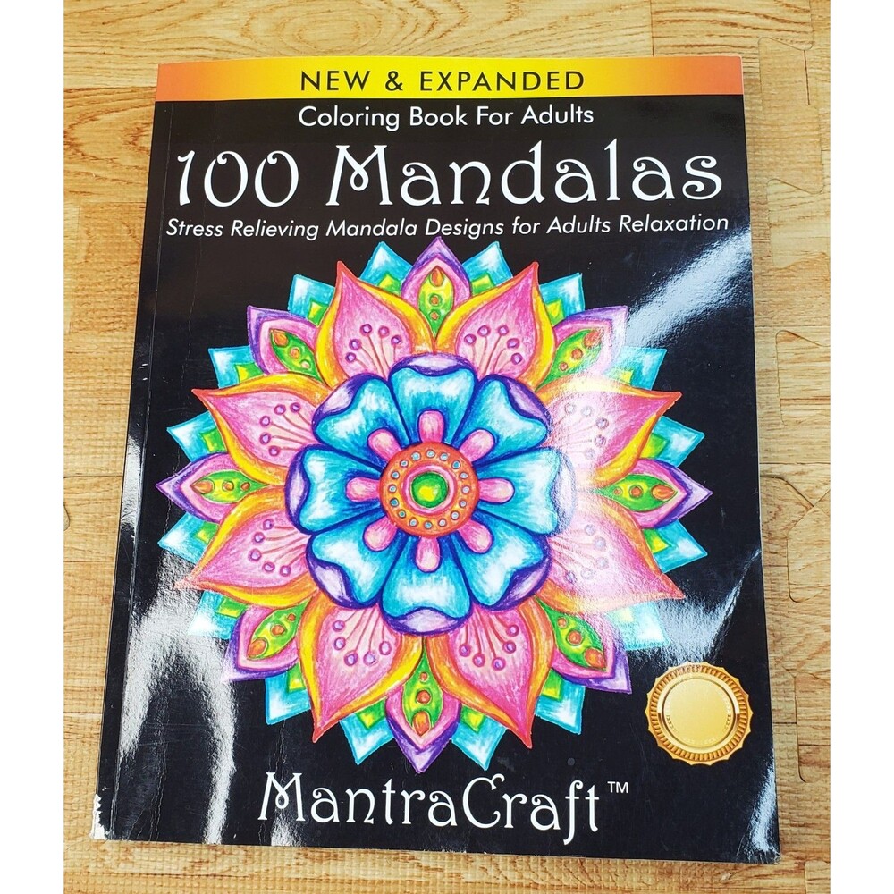 Coloring Book For Adults: 100 Mandalas Stress Relieving by MantraCraft
